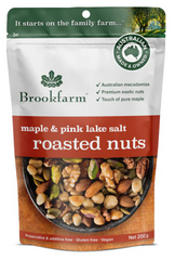 澳洲農場無麥麩果仁種籽高蛋白小食 Brookfarm Gluten Free Keto Roasted Nuts Maple and Pink Salt (200g)