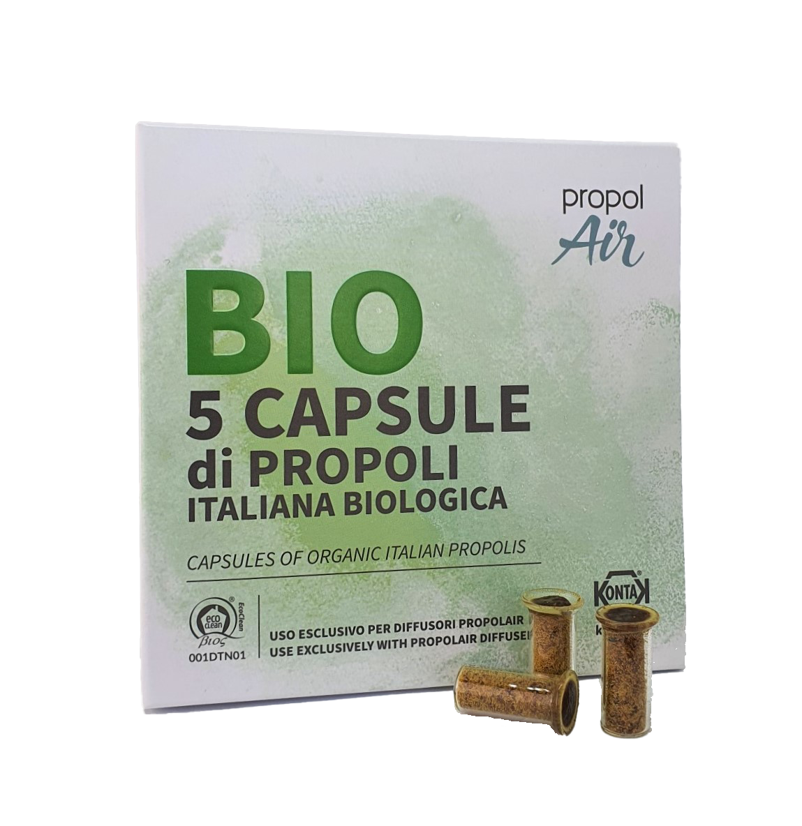 補給擴散器的有機蜂膠膠囊 Propolis Refill Capsules (organic) for Diffusers (一盒五粒)