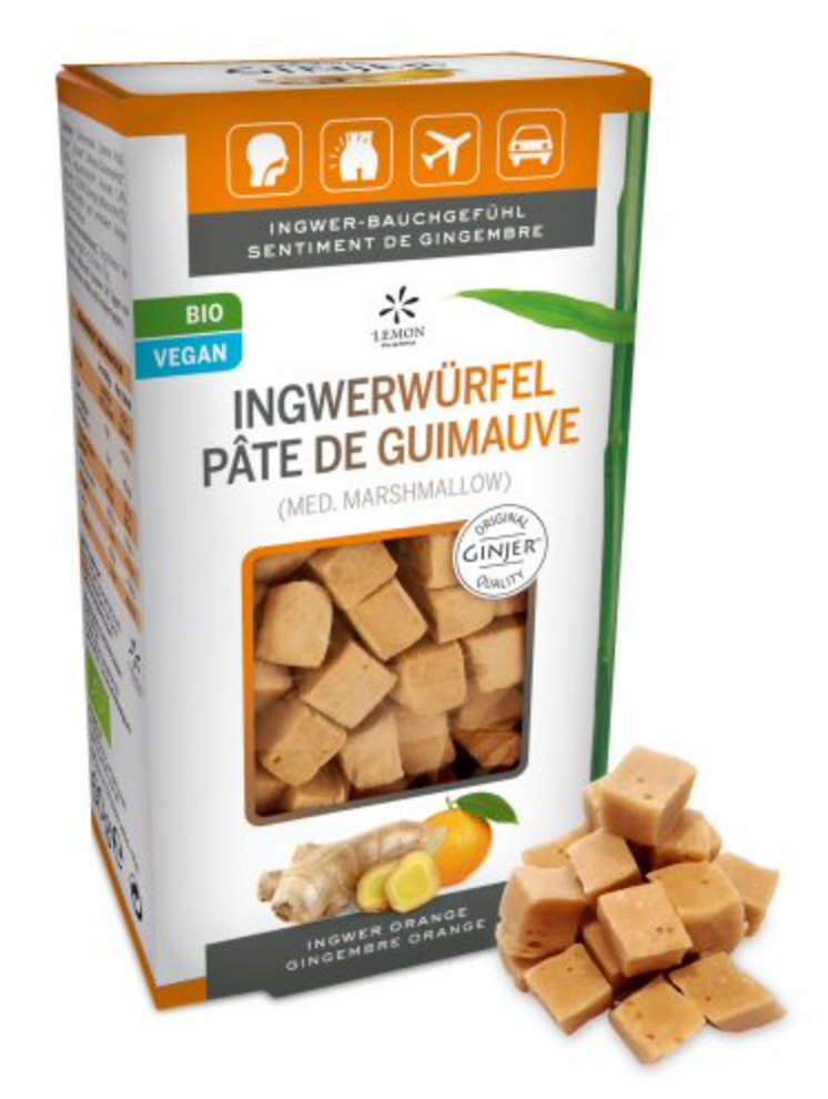德國有機薑軟糖 Ginjer Organic Soft Ginger Cube (60g)