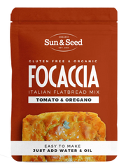 英國有機無麩意式香草麵包混合粉 - 蕃茄 & 牛至 Sun & Seed Organic GF Focaccia Mix (Tomato & Oregano) (300g)