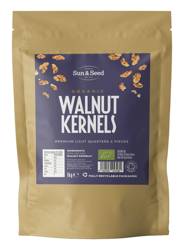 英國有機合桃 Sun & Seed Organic Walnut Kernels (1kg)