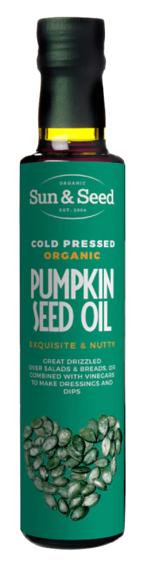 英國有機冷榨南瓜籽油 Sun & Seed Organic Cold Pressed Pumpkin Seed Oil (250ml)