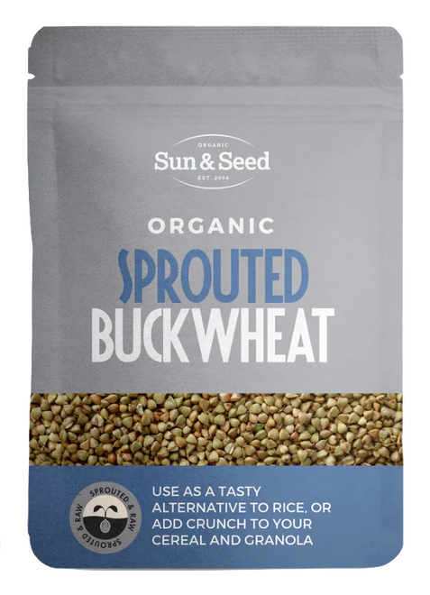 英國有機原生發芽蕎麥 Sun & Seed Organic Sprouted & Raw Buckwheat (250g)