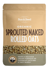 英國有機原生發芽燕麥 Sun & Seed Organic Sprouted & Raw Naked Rolled Oats (250g)