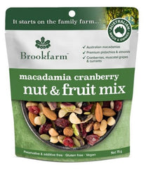 澳洲農場無麥麩乾果果仁小食 Brookfarm Gluten Free Nut and Fruit Mix Macadamia Cranberry (75g)