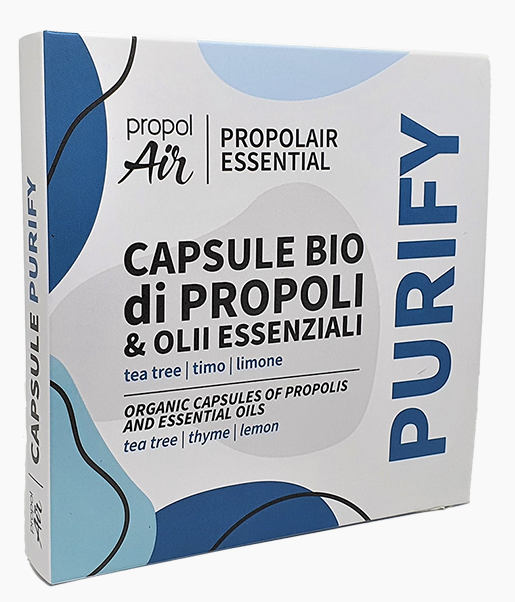 補給擴散器的有機蜂膠精油膠囊 (茶樹) Propolis Refill Organic Capsules with Essential Oil for Diffusers (PURIFY) (一盒五粒)