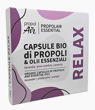 補給擴散器的有機蜂膠精油膠囊(薰衣草) Propolis Refill Organic Capsules with Essential Oil for Diffusers (RELAX) (一盒五粒)