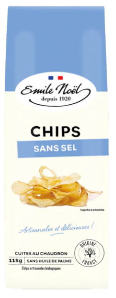 法國有機薯片 - 無鹽 Emile Noel Organic Potato Chips - Salt Free (115g)