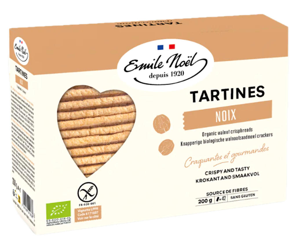 法國有機無麩脆餅 - 合桃 Emile Noel Organic Gluten Free Crispbread - Walnut (200g)