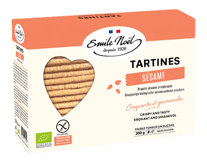 法國有機無麩脆餅 - 芝麻 Emile Noel Organic Gluten Free Crispbread - Sesame (200g)