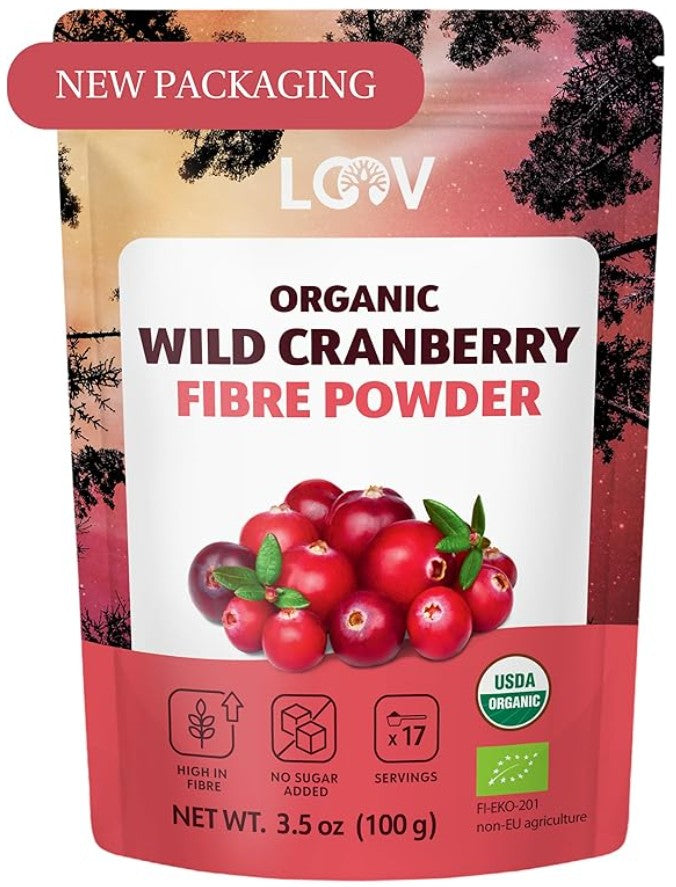 Loov 有機森林野生小紅莓粉 Organic Forest Wild Cranberry Powder (100g)