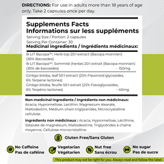 RN08 記憶+ Refine Naturals MEMORY+ (60 capsules)