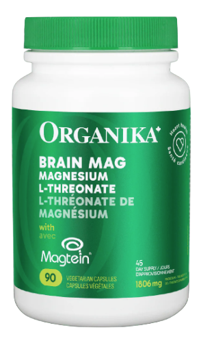 加拿大補腦蘇糖酸鎂 Organika Brain Mag (Magnesium L-Threonate with Magtein®) (90 capsules)