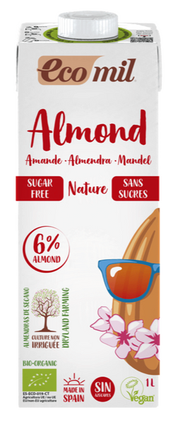 西班牙有機杏仁奶 Ecomil Organic Almond Drink (1L) – 食療主義有限公司 WeHealth Limited