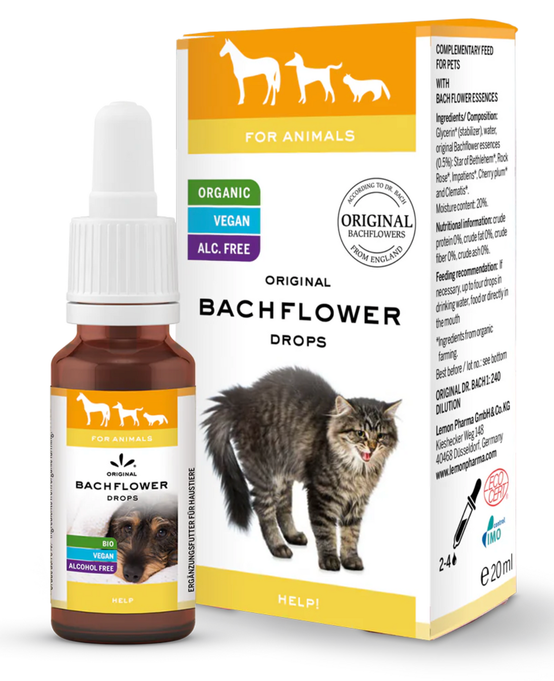 巴哈花精寵物情緒滴劑 - 幫助 Bach Flower Drops for Pets - Help (20ml)