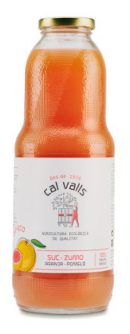 西班牙有機100% 粉紅葡萄柚汁  Cal Valls Organic 100% Pink Grapefruit Juice (1L)