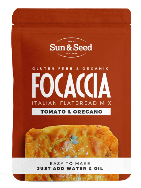 英國有機無麩意式香草麵包混合粉 - 蕃茄 & 牛至 Sun & Seed Organic GF Focaccia Mix (Tomato & Oregano) (300g)