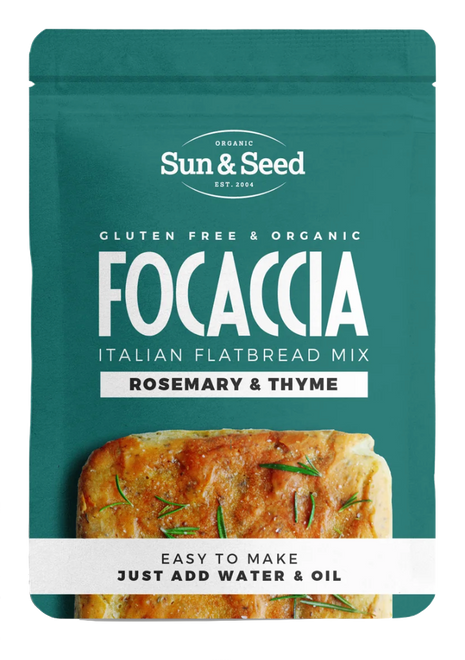 英國有機無麩意式香草麵包混合粉 - 迷迭香 & 百里香 Sun & Seed Organic GF Focaccia Mix (Rosemary & Thyme)  (300g)