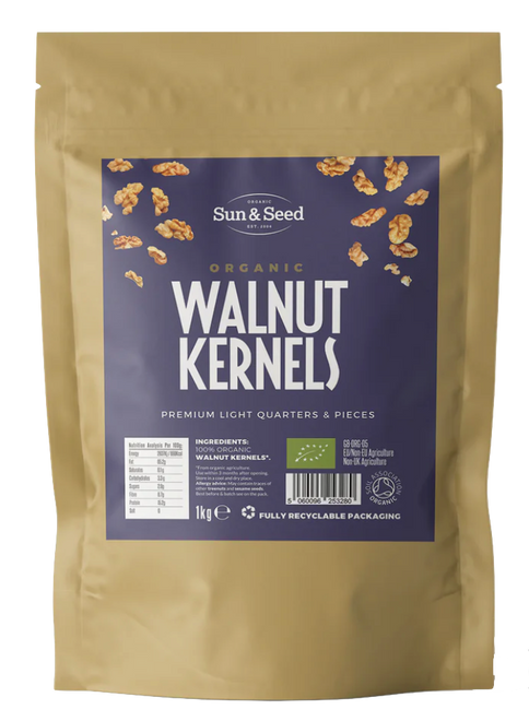 英國有機合桃 Sun & Seed Organic Walnut Kernels (1kg)