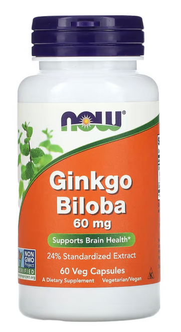 銀杏葉提取物 Now Ginkgo Biloba 60mg (120 capsules)