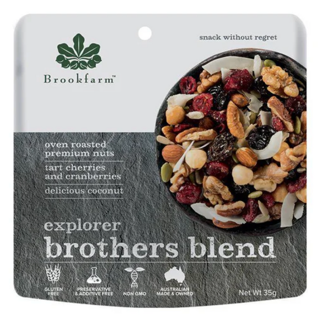 澳洲農場無麥麩果仁乾果椰子小食 Brookfarm Gluten Free Nut and Fruit Mix Coconut Tart Cherry (35g)