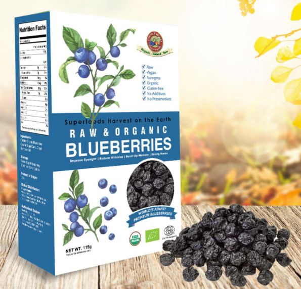 有機生機藍莓乾 Organic Raw Blueberries (115g)