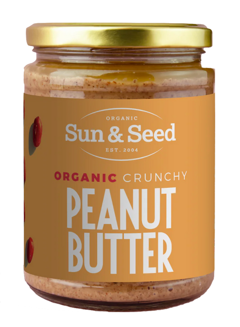 英國有機粒粒花生醬 Sun & Seed Organic Crunchy Peanut Butter (500g)
