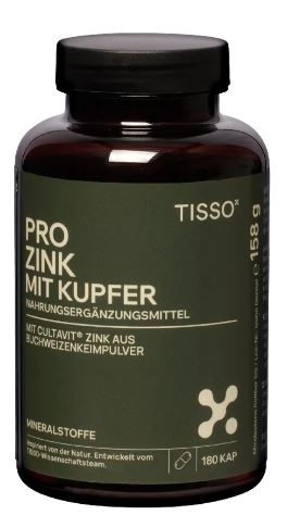 德國鋅銅補充膠囊 TISSO Zinc with Copper (180 capsules)