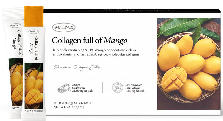韓國芒果膠原啫喱 Wellinus Mango Collagen Jelly (25 sticks x 25g)