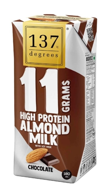 高蛋白朱古力杏仁豆奶 137 Degrees Chocolate High Protein Almond and Soy Milk (180ml)