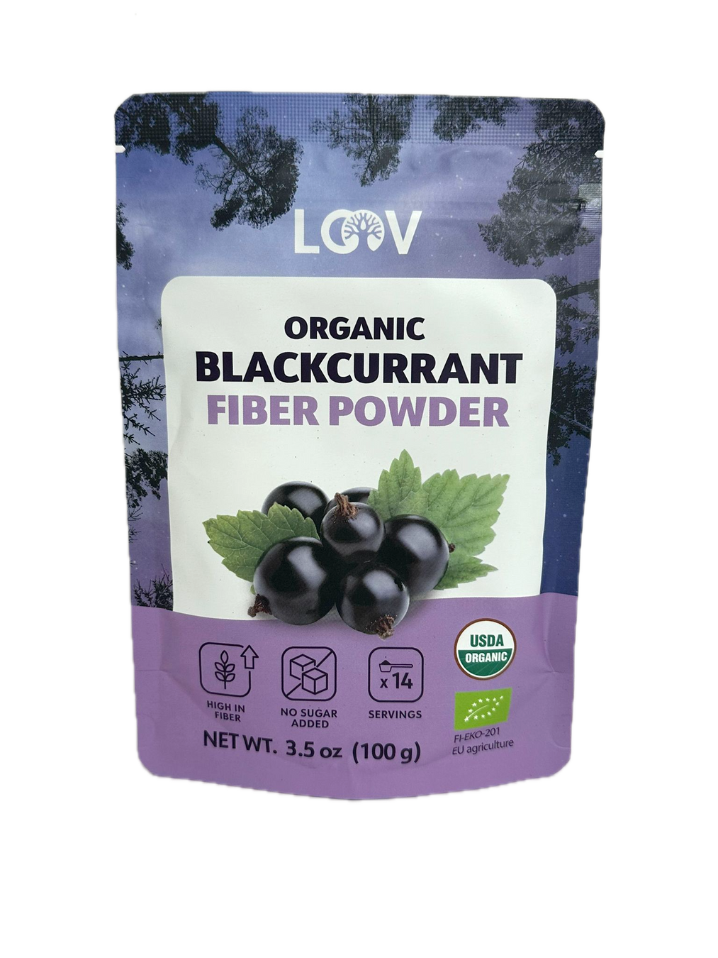 Loov 有機森林野生黑加侖子粉 Organic Forest Wild Blackcurrant Powder (100g)