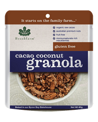 澳洲農場無麥麩可可椰子爆米花早餐 (細包) Brookfarm Gluten Free Cacao Coconut Granola Sachet (40g)